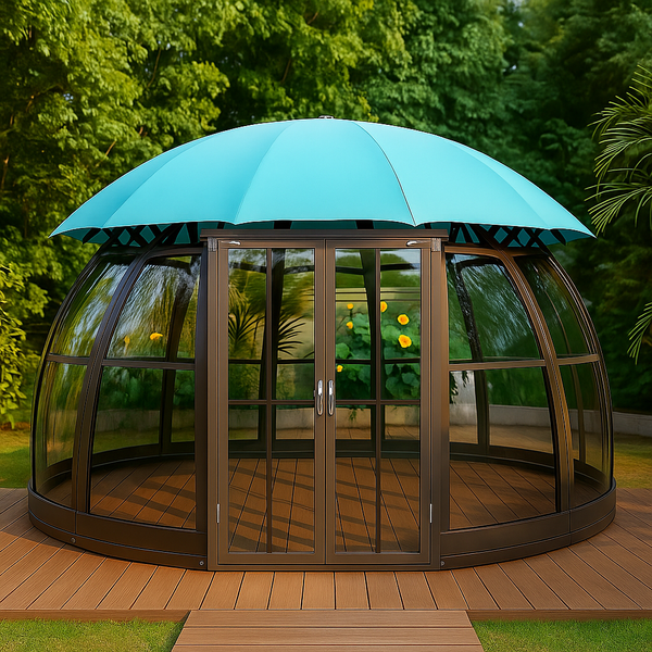 VerdantVista AquaDome Garden Pavilion Gazebo